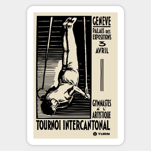 Vintage Tournoi Sticker by TURN Gymnastics